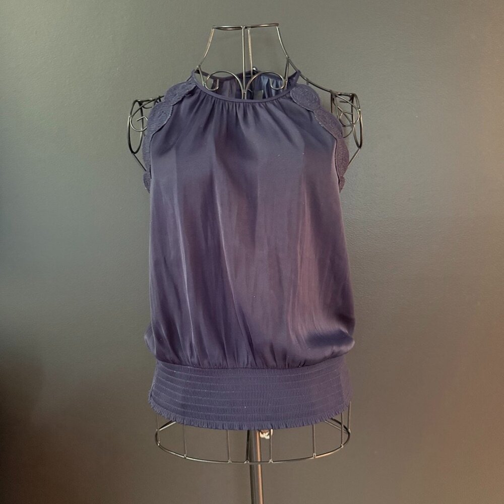 White House Black Market Navy Top